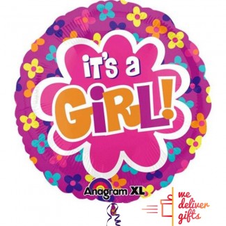 Its a Girl Foil Balloon