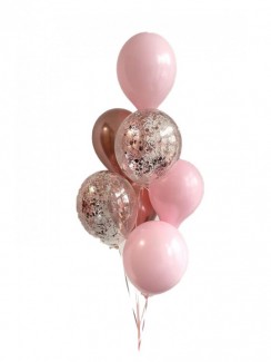 Pink and Gold Balloon Bouquet