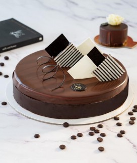 Chocolate Ganache Layered Cake