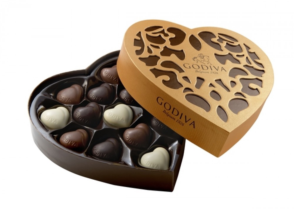 Godiva heart chocolate WeDeliverGifts