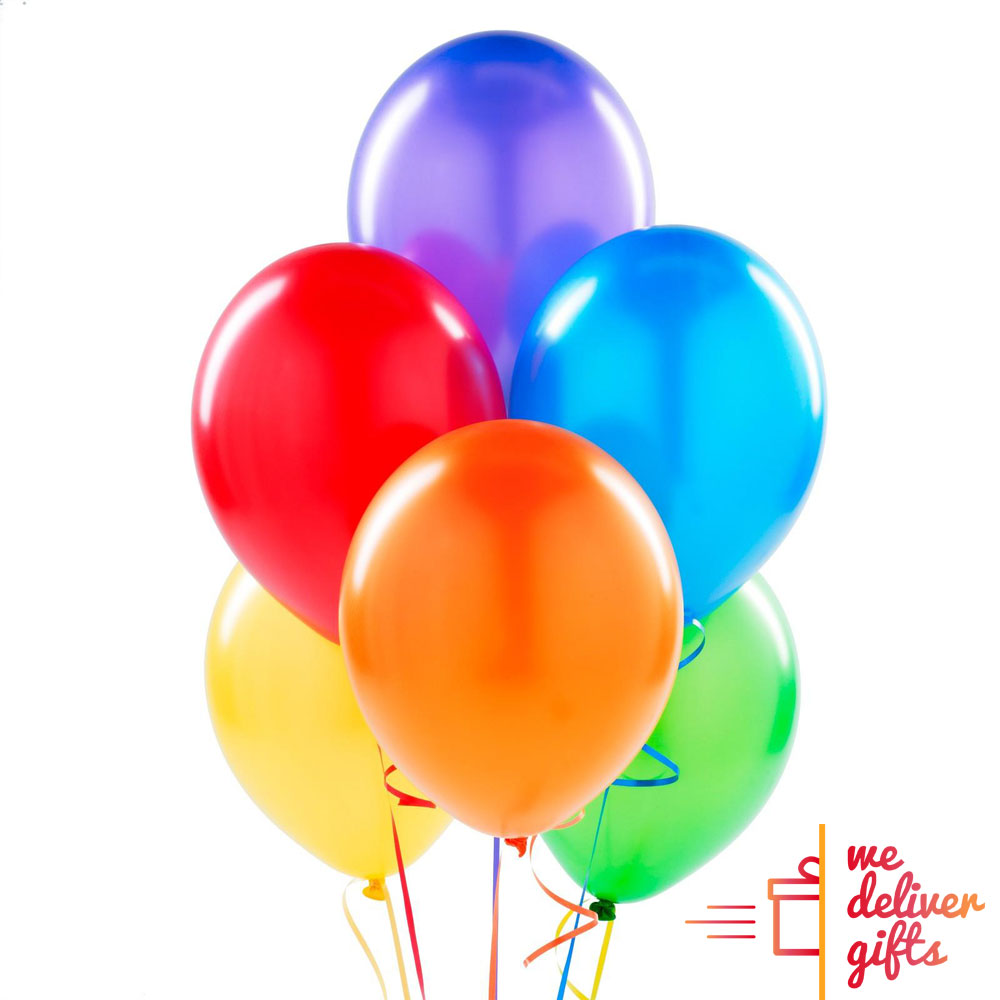 Colorful flying Balloons bouquet We deliver gifts Qatar