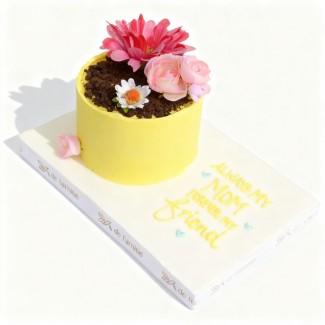 Mother day yellow cake