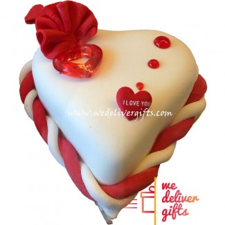 I LOVE YOU Heart Cake