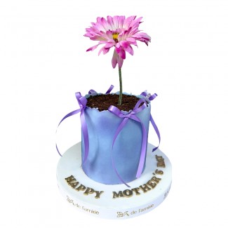 Purple flower cake