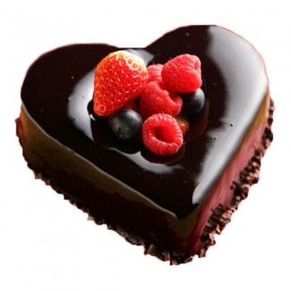 Berry heart Cake