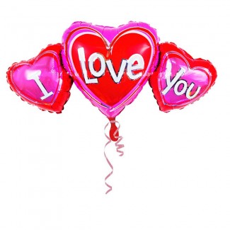 Three Love You Balloon