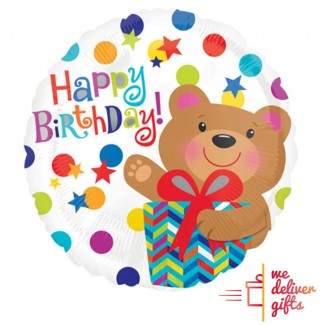 Happy Birthday Bear Balloon
