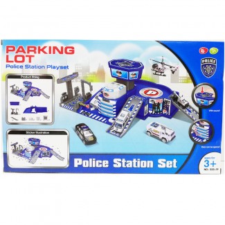 Parking Lot Police Station Set