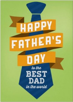 Happy Father's day Tie Greeting Card