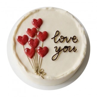 love bouquet cake