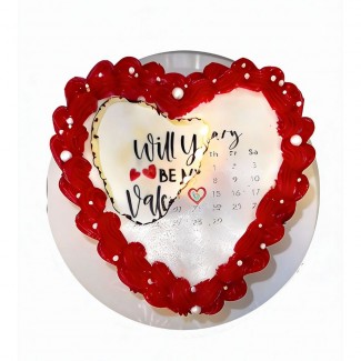 burning cake for valentine