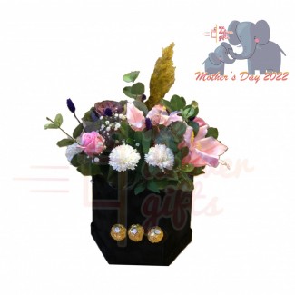 Black Velvet Flower Box