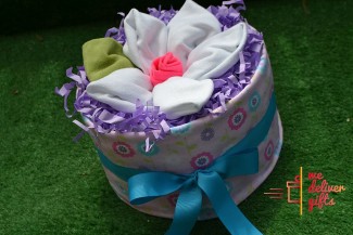 Flower diaper cake