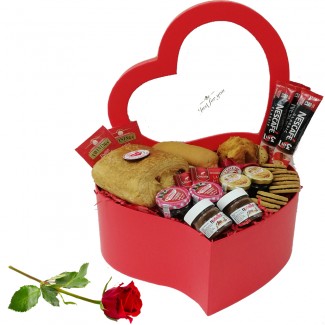 Breakfast Just for You with red rose