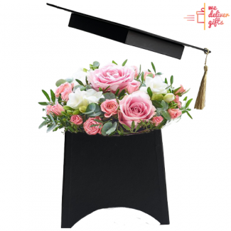 Cap Flower Box Graduation
