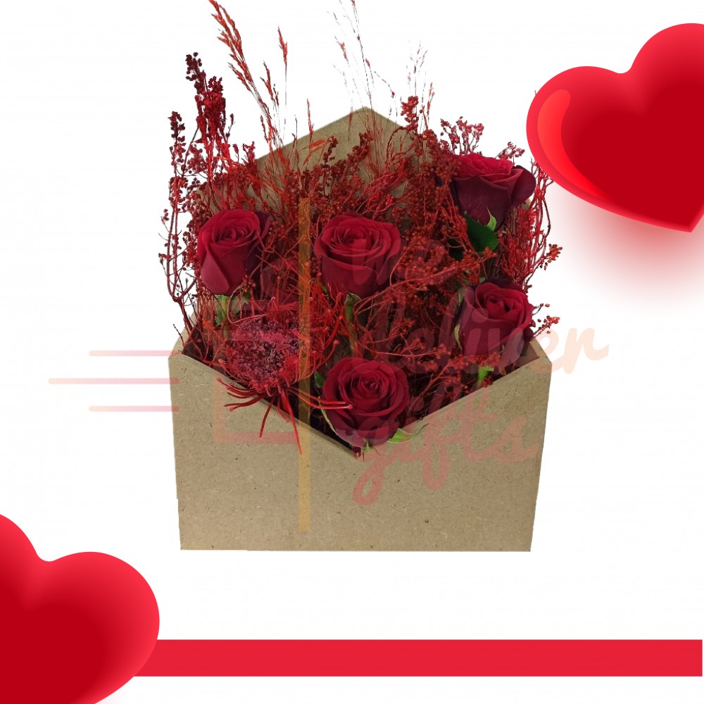 Valentine Roses Message Box WeDeliverGifts