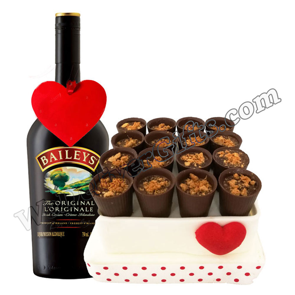 Chocolate shots decorated with Lotus sprinkles… WeDeliverGifts