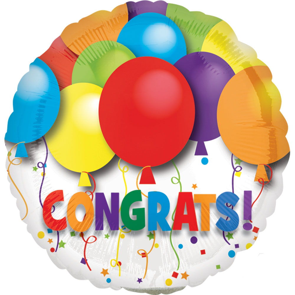 Bold Congratulations balloon WeDeliverGifts