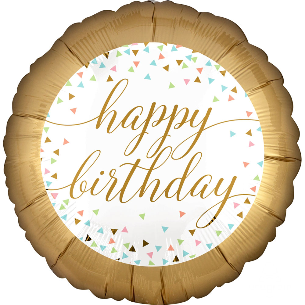 Pastel Confetti Happy Birthday Balloon WeDeliverGifts